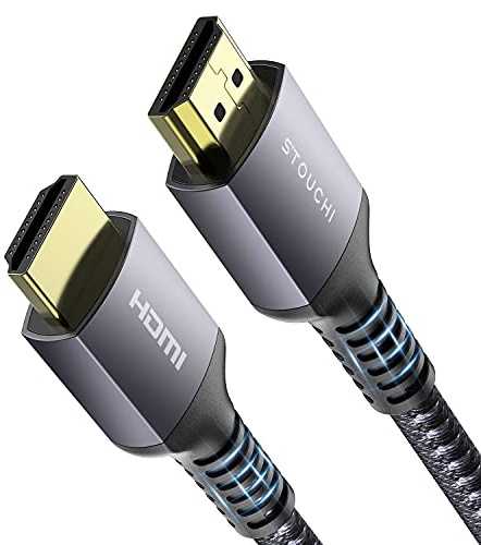 Stouchi 4K 2m HDMI Kabel,18Gbps High-Speed HDMI Kabel,Geflochtenes Ultra HD Unterstützt 4K@60hz 144hz,Ethernet,HDR,3D,HDCP 2.2 ARC,2160P,1080P für HDMI 2.0 PS5,Xbox,Roku,Laptop,Monitor,HDTV,Blu-ray,PC