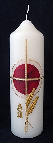 Osterkerze mit Wachsauflage ca.180x50