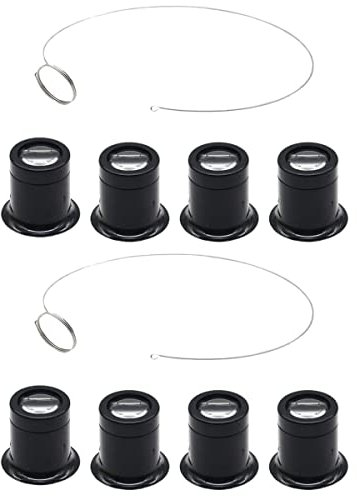 ifundom 2 Sätze Brillenlupe Uhrmacher-augenlupe Restaurator Schmuck-Lupe Juwelierlupe Juwelier Monokel Leselupe Lupenbrille Juweliere Brillen Werkzeug Stahlring Multifunktion Okular