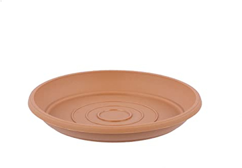 botle Dessous de verre rond Dimensions (D x H) 33 x 4,4 cm Couleur terre cuite Plastique 12 Grand traditionnel