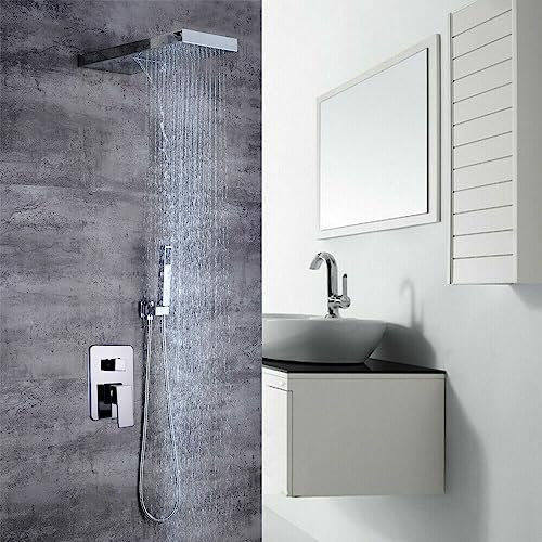 Duscharmatur Duschsystem Unterputz Duschset Edelstahl Duscharmatur Set Messing Duschset Bad Duschsystem Regendusche Kopfbrause Wandmontage