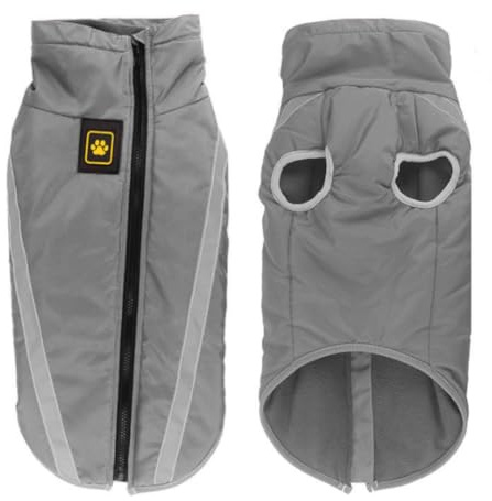 FEimaX Cappotto Invernale per Cani Giacca Impermeabile Caldo per Cane Antivento Riflettente Cappottino in Pile con Foro per Imbracatura Vestiti per Cani di Taglia Piccola Media e Grande