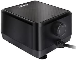 hygger Leiseste Aquarium Luftpumpe, regelbare Sauerstoffpumpe 2 Luftauslässe 5W Ultra Leise Leistungsstarke Belüfterpumpe Leistungsstarke Belüftungspumpe 600LPH 5W
