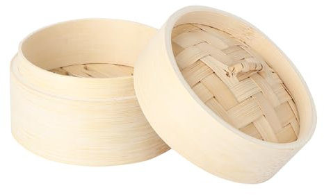 KICHOUSE Vaporera Para Bollos y Dumplings Vaporera Cocción Al Vapor Rejilla Redonda Postres Conservación De Nutrientes