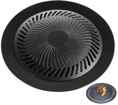 POPETPOP Kassettengrill-Grillpfanne Bratpfanne Backform grillzubehör Grillschalen Gemüsefach Fleisch-Gemüse-Grillpfanne antihaftbeschichtete Grillpfanne draussen Backgeschirr Pizzateller