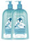 BIODERMA | ABCDerm Sanfter Schaumreiniger | Respektiert das Gleichgewicht von Haut und Haar | Weiche Haut und Haare | Für Körper, Gesicht und Haare | Set mit 2x1L
