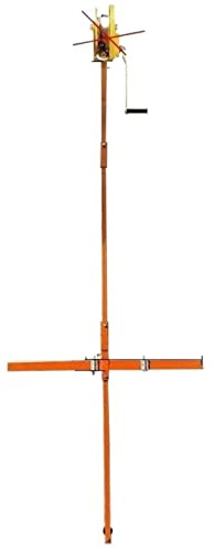Polipasto de cabrestante portátil para instalación de aire acondicionado, soporte especializado + polipasto para montaje de unidades exteriores YIJIAN (color: soportes 5ph + cabrestante de 20 m) (sol