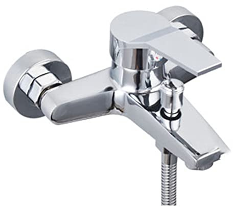 IEEONCNON Shower Mixer Faucet,Wall Mounted Faucet,Shower Mixer,Ceramics,Hot and Cold Brass Bathtub Faucet with Sprayer,Shower Mixer,Chrome A(Chrome A)