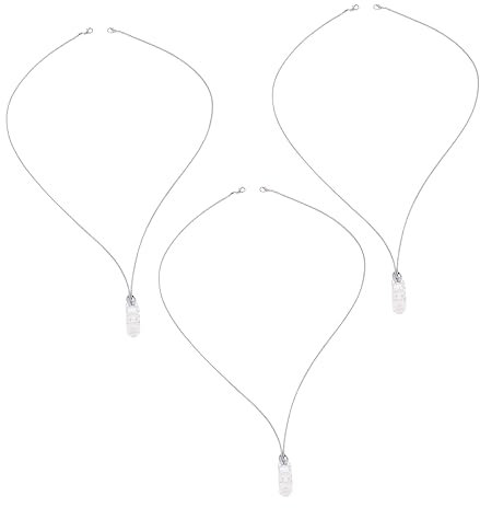 ORFOFE 3pcs Hearing Aid Clip Lanyard Portable Anti-lost Protection for Boys and Girls Seniors and Adults Sturdy Gray Hearing Aid Accessories