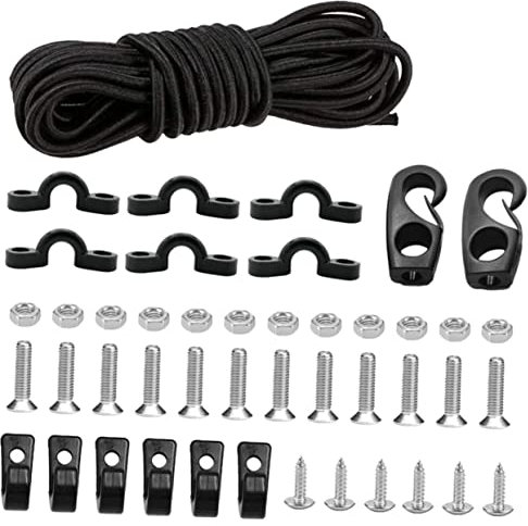 TOGEVAL Bungee-seile Mit Haken 1 Set Bungee Seil Set Für Elastisches Gummiseil Mit Haken Und Universelles Zubehör Für Boot Und Outdoor Aktivitäten Spanngummi Mit Haken