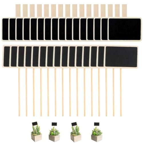 COYUN 30 Pezzi Etichette per Piante Marcatori per Piante Impermeabile Targhette in Legno per Piante per Fiori Piante Decorazione Casa Giardino