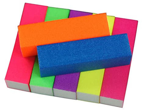 Beaupretty 10 Piezas Uñas Esponja Bloque De Pulido De Uñas Herramienta Para Manicura y Pedicura Uso Para Decoración