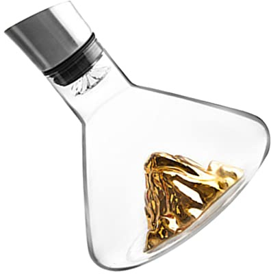 Mipcase Decanter Vino Trasparente Design e Funzionale Decorazione Raffinata per Bar Ristorante e Famiglia