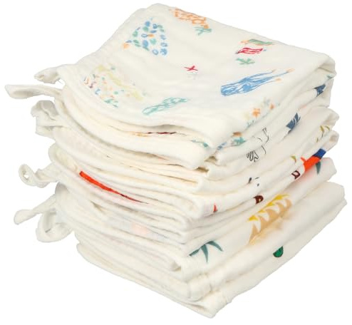 FRCOLOR 8 Piezas Toalla De Baño Algodón Toallas De Lactancia Absorbentes Pañuelos De Algodón Para Recién Nacidos