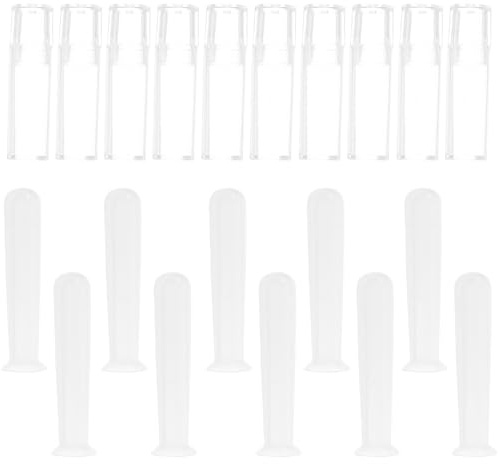 GANAZONO 12 pièces Applicateurs Lentilles de Contact Silicones Transparente Petits Bâtonnets Souples Réutilisables pour Retirer Lentilles Souples et Rigides Accessoire Pratique et Léger