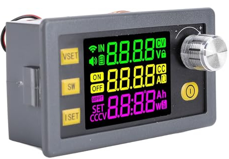 Sxhlseller Regulador de Voltaje Ajustable, Módulo Compacto de Voltios de Corriente Constante para Suministro de Energía Variable Mientras Viaja, 1 Fuente de Alimentación Regulada por CC