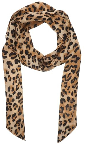 SUPVOX Ceinture-foulard imprimé léopard pour femme - Ceinture ruban de 188 cm de long, idéale avec un jean ou une tenue de soirée - Foulard pour jeans, robes et jupes.