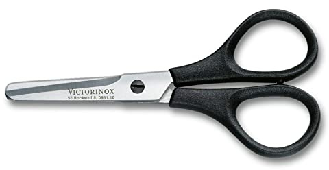 Victorinox Profi Taschenschere, Extra Scharfe Klinge, 10 cm, Robuster Kunststoffgriff, Rostfreier Stahl, schwarz