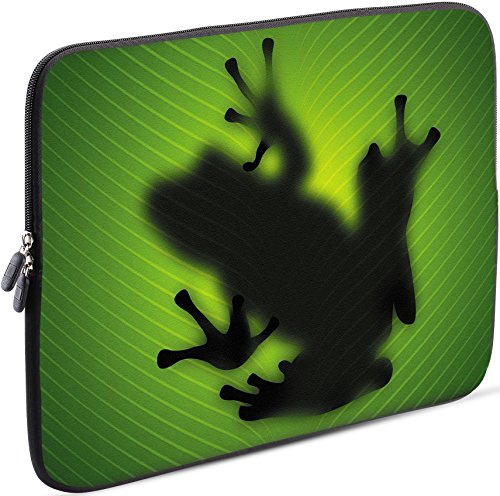 Sidorenko 11-11,6 Zoll Laptop Hülle - Laptoptasche kompatibel für MacBook/Chromebook aus Neopren, Grün, 42 Designs zur Auswahl