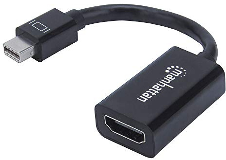 Manhattan 151528 passiv mini DisplayPort till HDMI-adapter, mini DisplayPort hane till HDMI kvinna, 1080p, svart