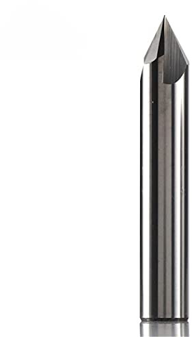 FMN-TOOLS, CNC Wolframcarbid Senker Bohrer Fräser Fräser für Aluminium Kupfer, 60 90 120 Grad Entgraten Schaftfräser, 5PCS ECN3F D4.0 R60