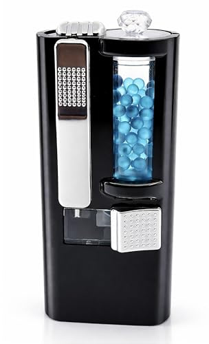 MrBlastin Crushballs Dispenser with 100 Blue Ice Menthol Capsules - Crush Balls Beads Applicator Machine Tool Crush Balls Pusher Click on Inserter