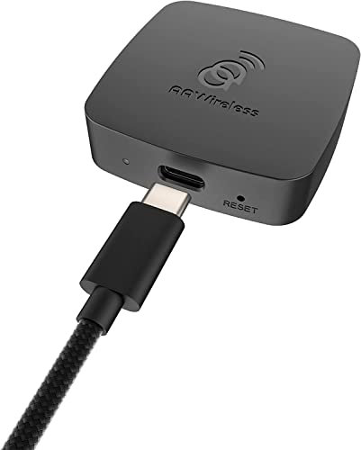 AAWireless 2023 - Kabelloses Android Auto Adapter - Verbindet Sich automatisch mit Android Auto - Einfache Plug-and-Play Einrichtung - Kostenlose Begleit-App - Made in Europe, Bluetooth