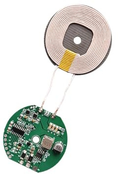 Drahtloses LadegeräT-EmpfäNgermodul, Magnetisches Drahtloses Qi-Standard-Lademodul, Mehrere Schutzfunktionen, 15-W-PCBA-Leiterplattenspule, Drahtlose DIY-LadegeräTeteile 5–12 V
