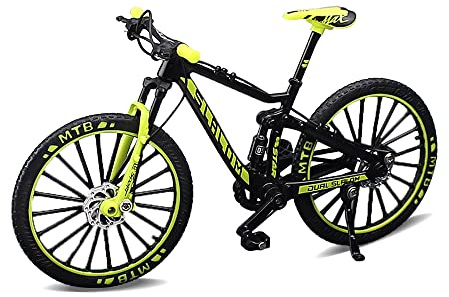 Jiahuade Fahrrad Modell Deko Fahrrad Miniatur 1:10 (6.89 * 3.94 Zoll) Collection Deko Druckguss Spielzeug Mini Bend Fahrrad Modell Rennrad Mountainbike (D)