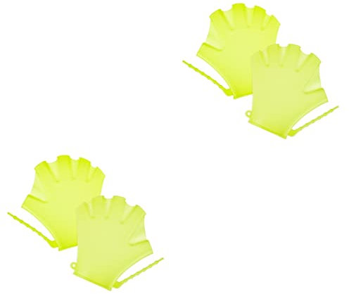 Kisangel 4stücke Schwimm-Handschuhe Mit Verstellbarem Handgelenkband Für Mädchen Und Anfänger Im Schwimmtraining Für Tauchen Und Freizeitsport