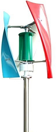 BAIYITONGDA Turbina aerogeneradora de Eje Vertical sin Ruido de 2000 W, turbina eólica de levitación magnética de 12 V, 24 V y 48 V con Controlador MPPT para el hogar Marino,24v