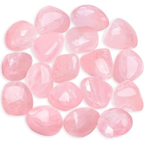 Quartz Rose Pierre Naturelle Pierres Naturelles de Quartz Rose Taille entre 2 et 3 cm Pierres Quartz Rose, Quartz Rose Pierre Naturelle, pour l'anxiété et le Stress （Quantité aléatoire）