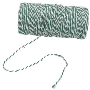 VUIUYOIES Cuerda de Yute Natural Amplia Gama de usos para Fines Decorativos y Manualidades Cordel de Navidad Blanco Cordel de algodón Poliéster, Estilo 2
