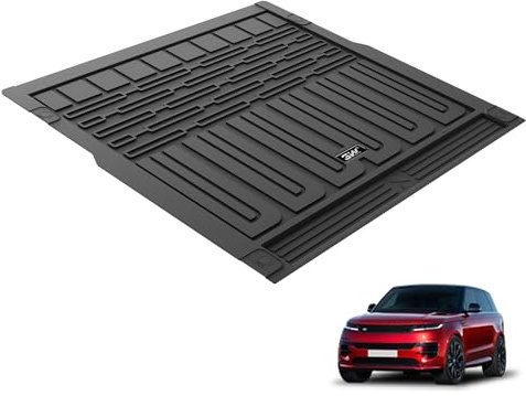 3W Boot Liner Fit for Range Rover Sport 2023 2024 2025 2026 L461, All Weather TPE Dog Friendly TPE Cargo Mats Custom Fit New Range Rover Sport, Waterproof Non-Slip Heavy Duty Trunk Mats