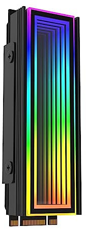 Mllepjdh Gilet di raffreddamento Desktop Scheda CPU 5V3P ARGB Radiatore Scheda madre Sincrono AlluminiLega Scheda video Dissipatore Scheda grafica Radiatore 5V3P Scheda grafica Dissipatore di calore