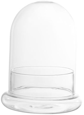 TINEASUR Glas-ökologische Flasche Mit Deckel Große Klarglas-Glocke Zur DIY-moos-Terrarium-pflanzenhalterung Für Wohnraum Und Garten Dekoration