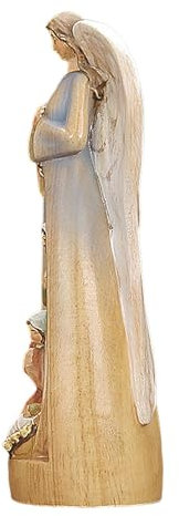Krippenfigur der Heiligen Familie,Holzfigur der Heiligen Familie - Jesus-Krippenszene aus, Sammlungsfiguren, Weihnachtsszene | Dekorative Figur, handbemalt, geformte Tischdekoration für die Weihn