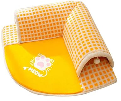 Tunnel für Katzen, Katzentunnel, Non-Slip Cat Tunnel, Cat Hideaway, Soft 2 in 1 Plush Cat Tunnel Tunnel Rug Cat Bed mit Tunnel Cat Toy für drinnen und draußen