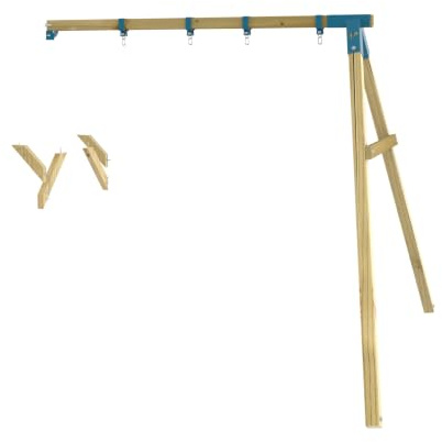 TP Toys Bras de Portique Balançoire Double pour Aire de Jeux Skywood Bois