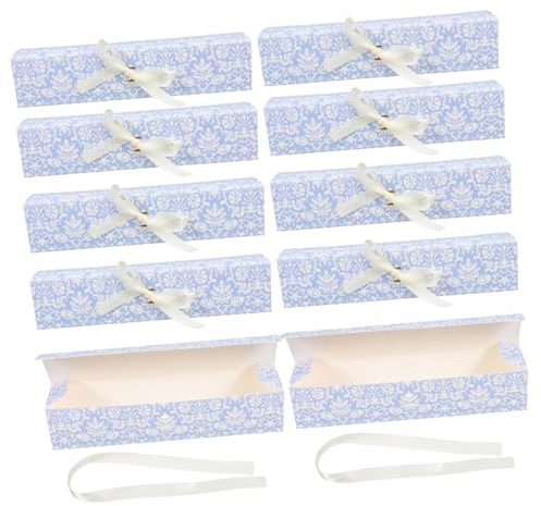 Alipis 10 Stück Kleiner Schokoladenboxen Aus Stabilem Karton Faltschachteln Für Süßigkeiten Und Gastgeschenke Bei Babypartys Geburtstagen Und Feierlichkeiten