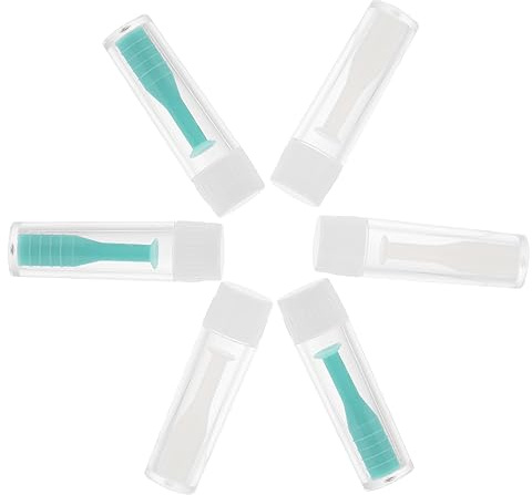 SOIMISS 6 pièces Outils de Ventouse pour Lentilles de Contact Support Pratique pour Insérer et Retirer Voyage Blanc et Vert