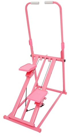 Stair Stepper für Home Gym Übung, Klappbarer Stairmaster für Zuhause mit 3-Stufen Neigungsverstellung, Vertical Climber Maschine mit Verstellbare Lenker für Home Büro Fitnessgerät