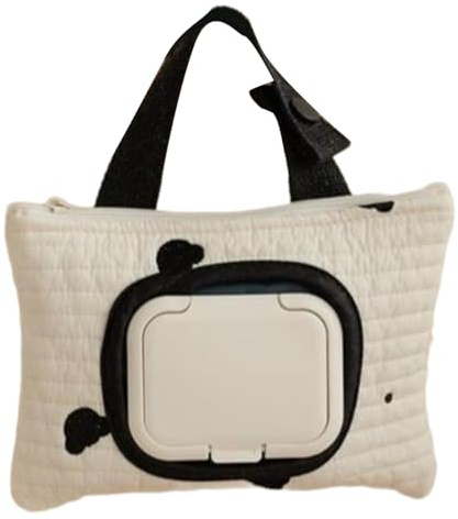 Bestickte BäRen-Feuchttuchtasche FüR Kinder,FeuchttüCher Box FüR KosmetiktüCher,TaschentüCher Box Spender,Toilettenpapier Feucht, Tragbarer BehäLter FüR Feuchtes Toilettenpapier