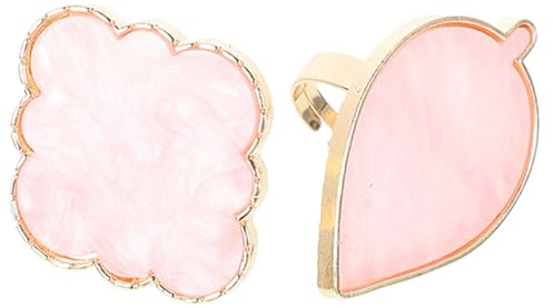 DIYEAH Palette pour Nail Art en Résine et Cuivre Design Bague Ouverte, Facile à Nettoyer, 20 Pièces pour Professionnels et Amateurs de Manucure