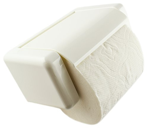 Zoie + Chloe Easy-Snap Toilettenpapierhalter, mit einer Hand be- und entladen weiß