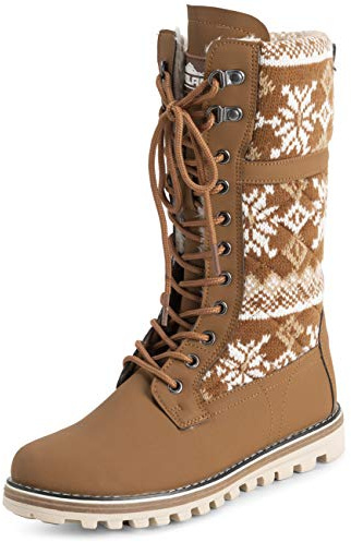 Polar Bottes Femme Mi-Mollet Impermeables – Chaudes, Resistantes et Thermiques pour l’Hiver et l’Exterieur