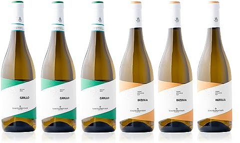 Confezione 6 bottiglie | 2 tipologie di Vino Bianco Sicilia IGP: GRILLO | INZOLIA - Cantina Tenute Orestiadi | Collezione Molino a Vento
