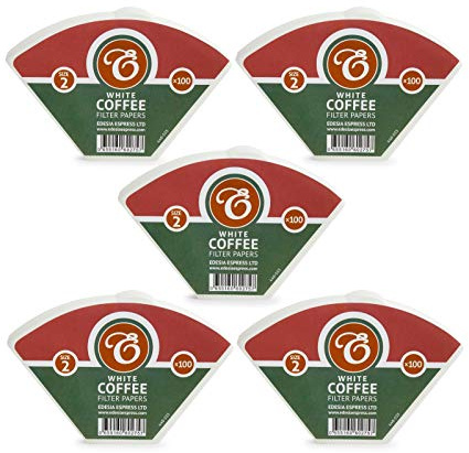 EDESIA ESPRESS – 500 Filtres à Café Coniques en Papier – Filtre Café N°2 pour Cafetière Manuelle, Pour-Over et Brassage Doux – Taille 2 Blanc | Filtres A Café Coniques En Papier, Taille 2, Pour Brassage Doux Et Pour Over, 500 Pieces, Blanc, 500 Filtres