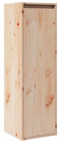 vidaXL Massivholz Kiefer Wandschrank Hängeschrank TV Schrank Fernsehschrank Lowboard Fernsehtisch Regal Aufbewahrung Badschrank 30x30x100cm