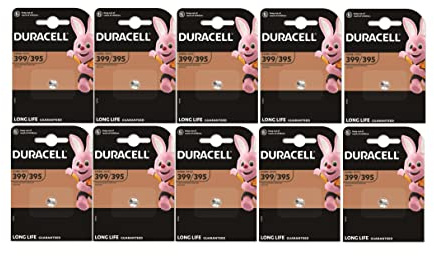 Duracell 399/395, SR927, Pile de Montre - 10 Piles